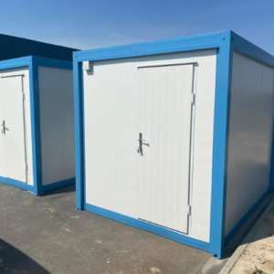 Wachcontainer 2,70 x 2,20 m – Pförtnerhaus isoliert