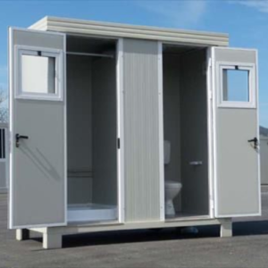 Sanitärcontainer mit WC und Bad – 2,40m Länge