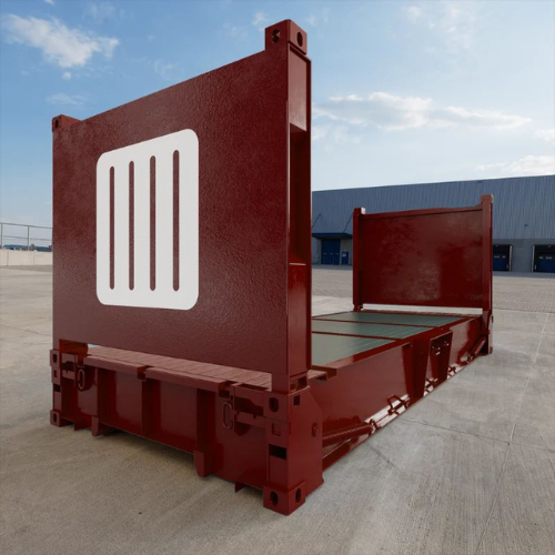 20 Fuß Flat Rack Container kaufen - Schwerlast – Bild 2